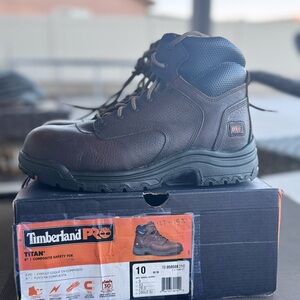 Timberland PRO Men's Dark Brown Composite Toe Boots